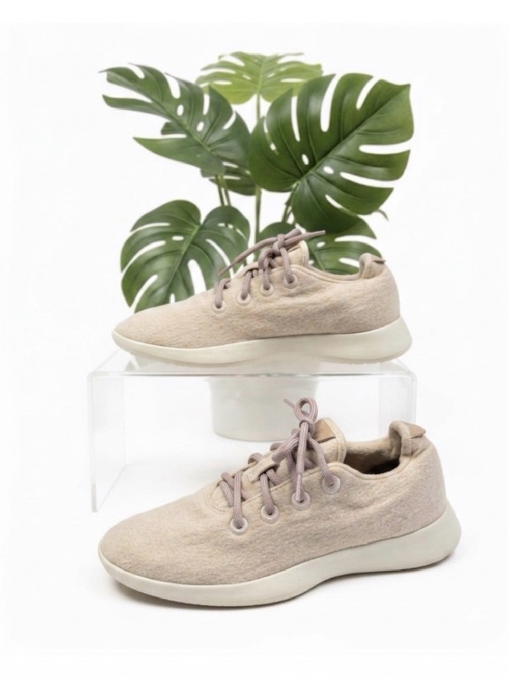 Allbirds Wool Runners Wool Blend Beige Tan Cream Sneakers Shoes Size 11 ECU